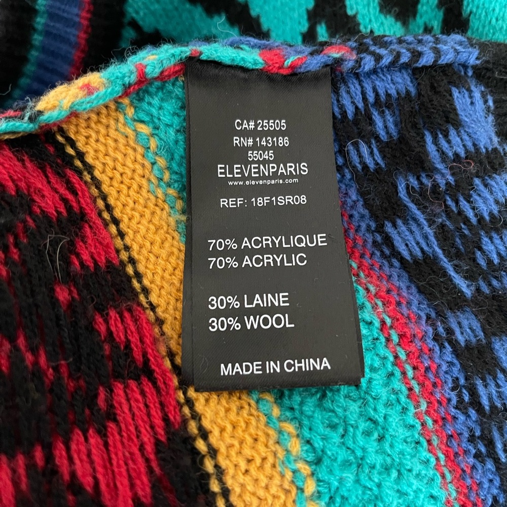 Elevenparis: Mens multi color Knit Sweater (S). - Picture 9 of 12